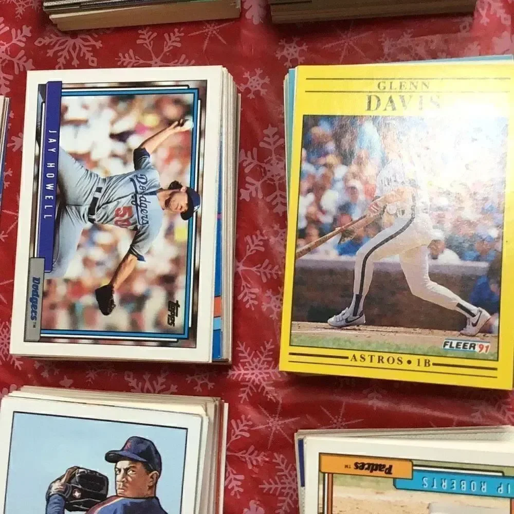 Baseball cards somewhere near 600 give or take a few